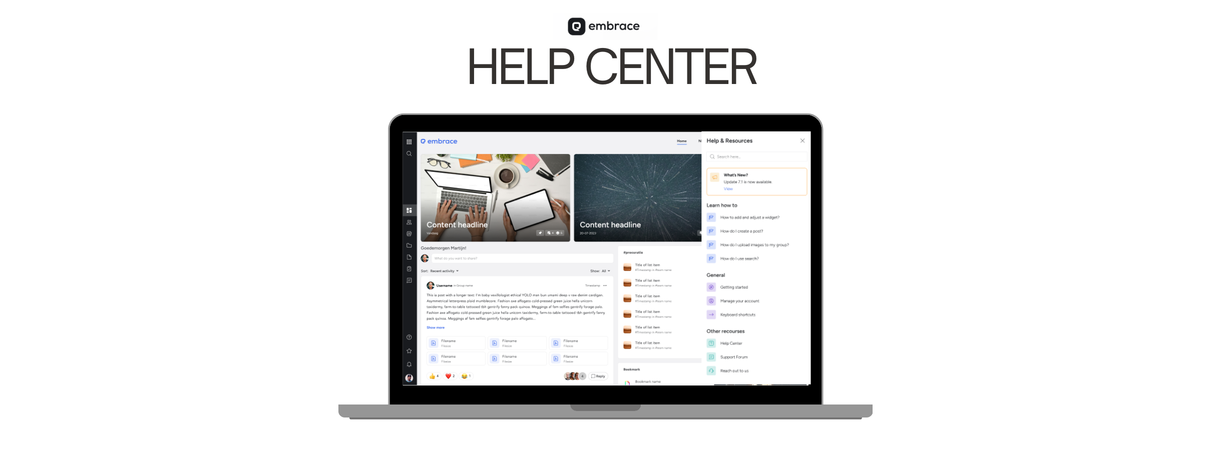 Help Center Redesign preview